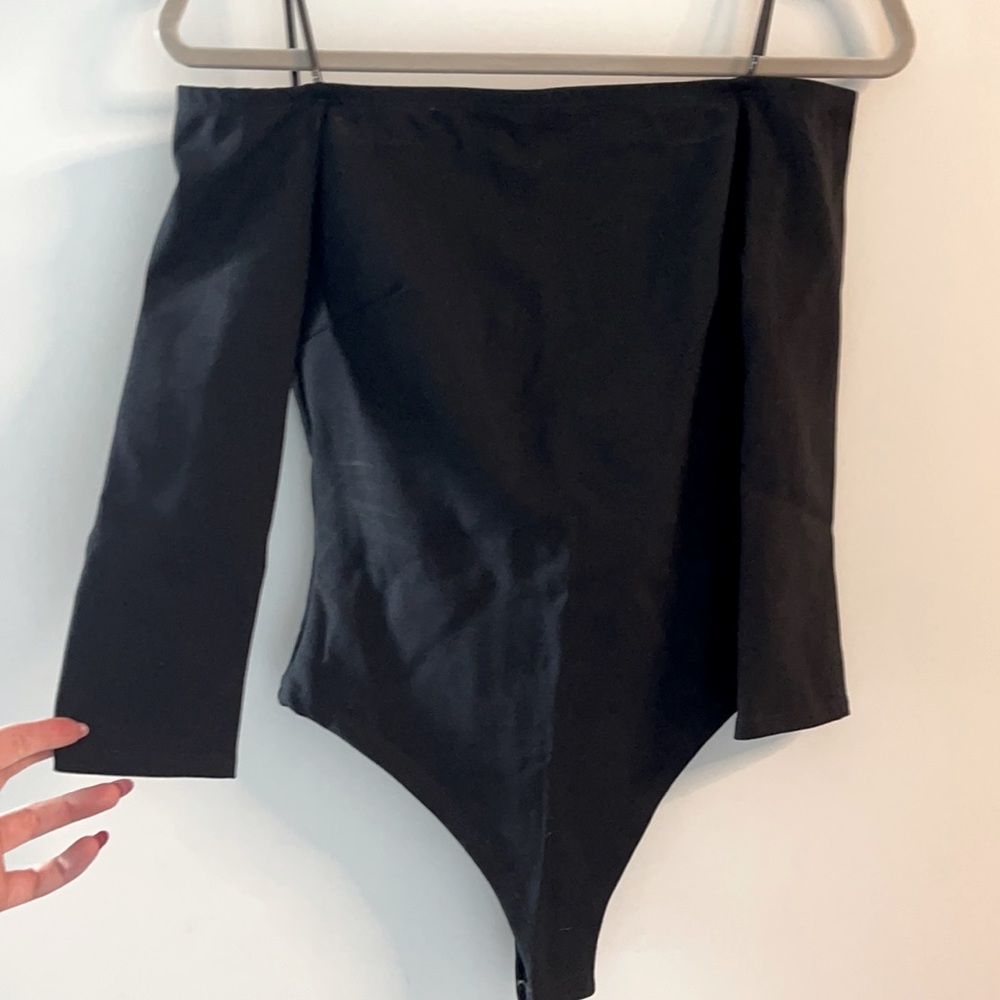 LULUS BLACK BODYSUIT
